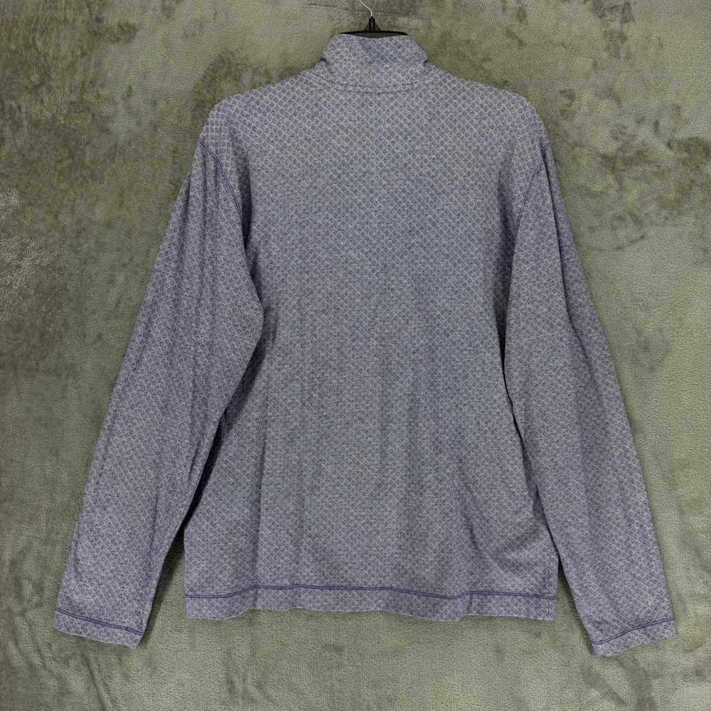 Robert Graham Pullover Mens XL Classic Fit Purple Geometric Button-Down EUC